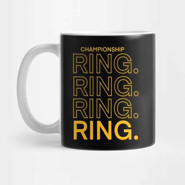 Warriors Championship 4 Rings. by ericjueillustrates